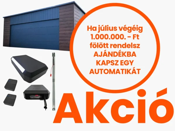 Ha július végéig 1.000.000. - Ft fölött rendelsz AJÁNDÉKBA KAPSZ EGY AUTOMATIKÁT