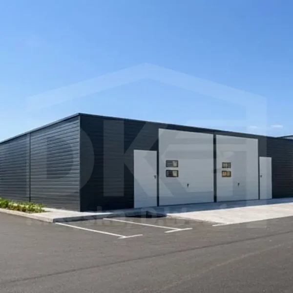 Autószerelő műhely 12m x 7m Antracitszürke + Tiszta fehér