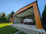 Mobilgarázs 5.5m x 6m multigloss szekcionált kapuval - Image 5