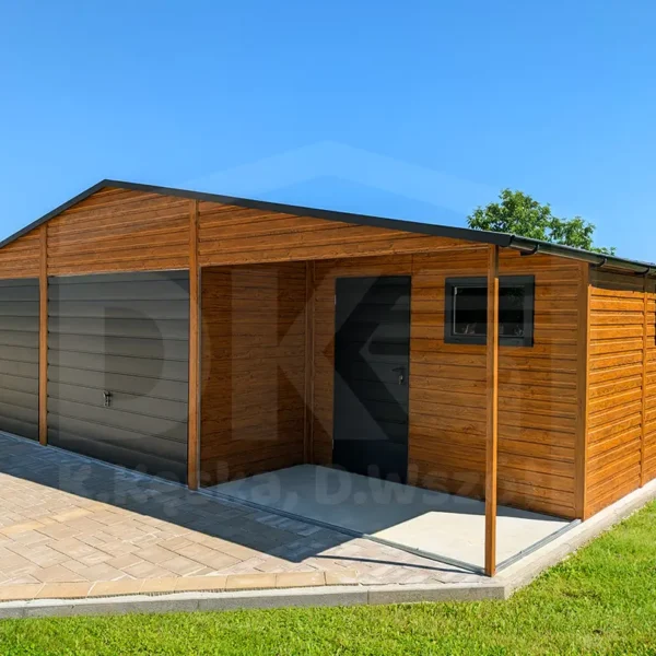 Mobilgarázs Prémium Előtetővel 9m x 6m Multigloss