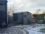 Kerti tároló 2.5 x 3.0 méter nyeregtető Antracitszürke BTX 7016