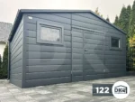 Kerti tároló 4.5 x 3.0 méter nyeregtető Antracitszürke BTX 7016