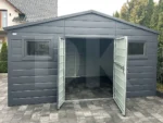 Kerti tároló 4.5 x 3.0 méter nyeregtető Antracitszürke BTX 7016