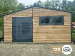 Kerti tároló 5.0 x 4.0 méter nyeregtető Winchester Antracitszürke