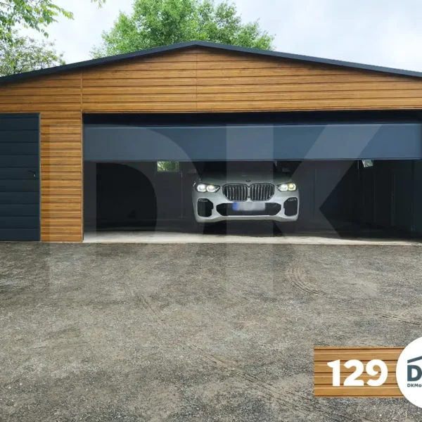Mobilgarázs 8.0m x 6.0m multigloss szekcionált kapuval