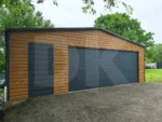 Mobilgarázs 8.0m x 6.0m multigloss szekcionált kapuval
