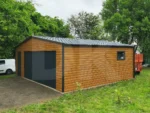 Mobilgarázs 8.0m x 6.0m multigloss szekcionált kapuval