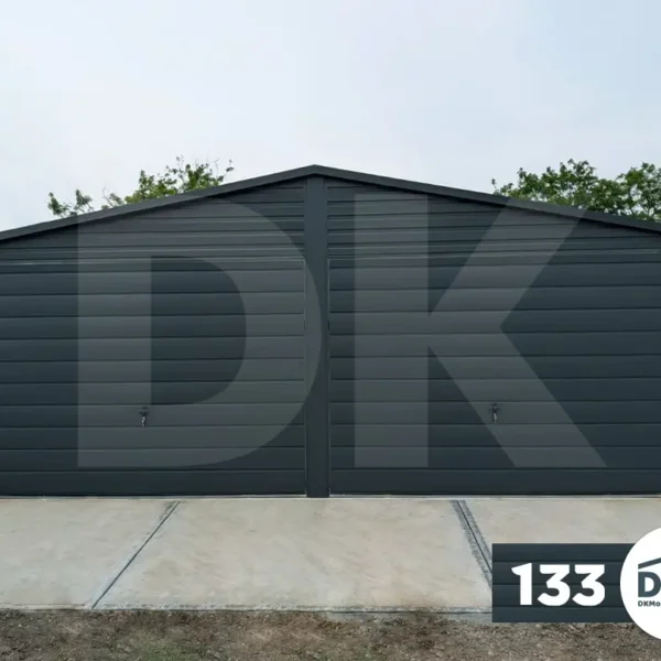 Dupla Mobilgarázs Antracitszürke 7m x 5m billenőkapuk