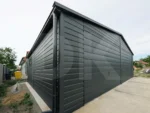 Dupla Mobilgarázs Antracitszürke 7m x 5m billenőkapuk