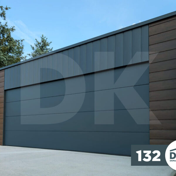 Mobilgarázs hátra lejtős tető 6.0m x 6.0m antacitszürke + dió színű
