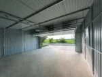 Mobilgarázs hátra lejtős tető 6.0m x 6.0m antacitszürke + dió színű