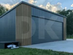 Mobilgarázs hátra lejtős tető 6.0m x 5.8m antacitszürke + Winchester színű - Image 5