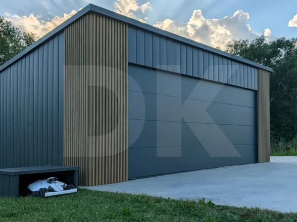 Mobilgarázs hátra lejtős tető 6.0m x 5.8m antacitszürke + Winchester színű - Image 5
