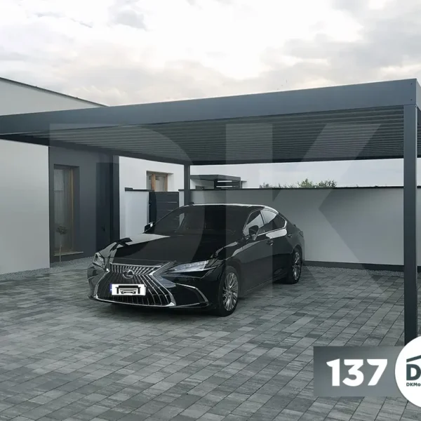 Modern kétszabályos 6x6 m-es kocsibeálló