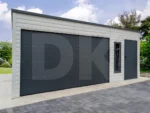 Mobilgarázs hátra lejtős tető 6.0m x 5.8m tiszta fehér színű - Image 4