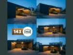 Modern fedett beálló tárolóval 9m x 6m antacitszürke