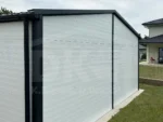 Modern szigetelt szendvicspanel garázs nyeregtetővel 6m x 5.8m